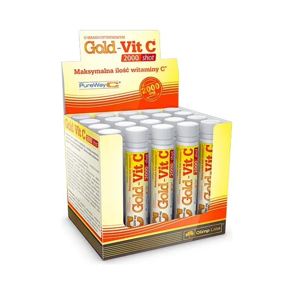 Gold-Vit C 2000 Shots Box / 20 x 25 ml / 1000g - OLIMP
