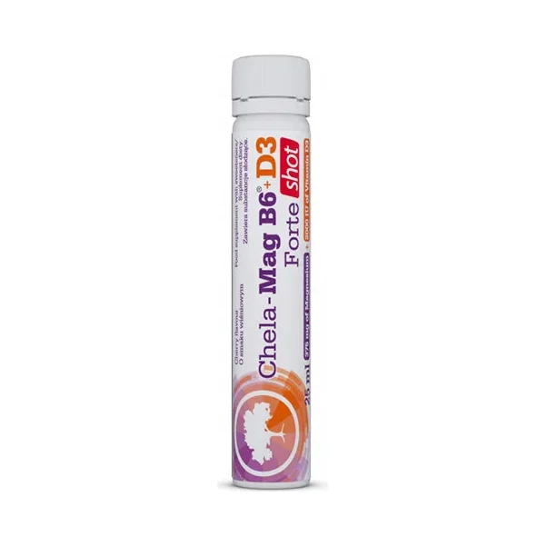 Chela Mag B6 + D3 Forte Shot / 25 ml / 10g - OLIMP
