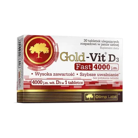 Gold-Vit D3 FAST 4000 IU / 30 Tabs - OLIMP