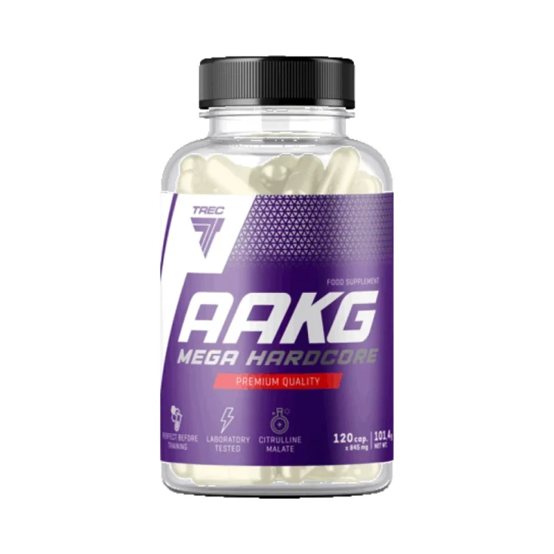 AAKG Mega Hardcore | with Citrulline Malate / 120 капсули - Trec Nutrition