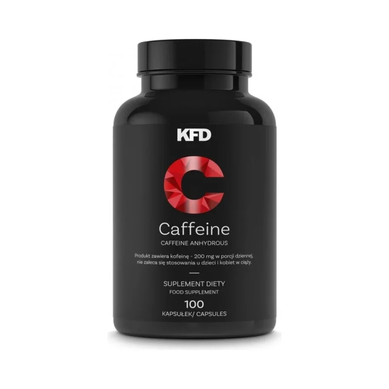 KFD Caffeine+ - Кофеин, Разфасовка 100 caps - KFD Nutrition