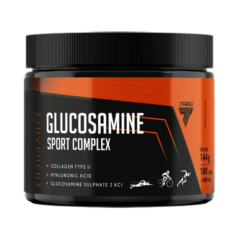 Glucosamine Sport Complex | with Hyaluronic Acid & Collagen Type II / 180 капсули, 60 дози - Trec Nutrition