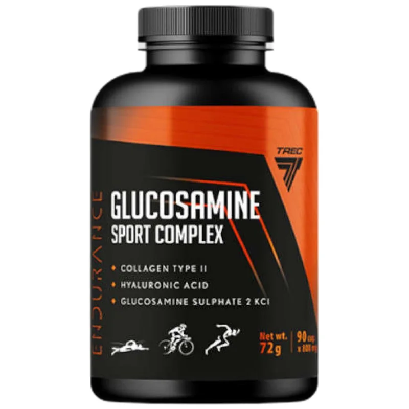 Glucosamine Sport Complex | with Hyaluronic Acid & Collagen Type II / 90 капсули, 30 дози