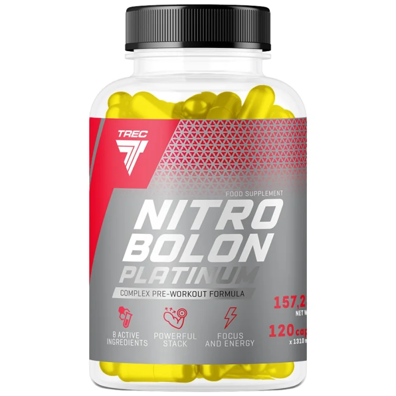 Nitrobolon Platinum Caps | Complete Pre-Workout Formula / 120 капсули, 20 дози