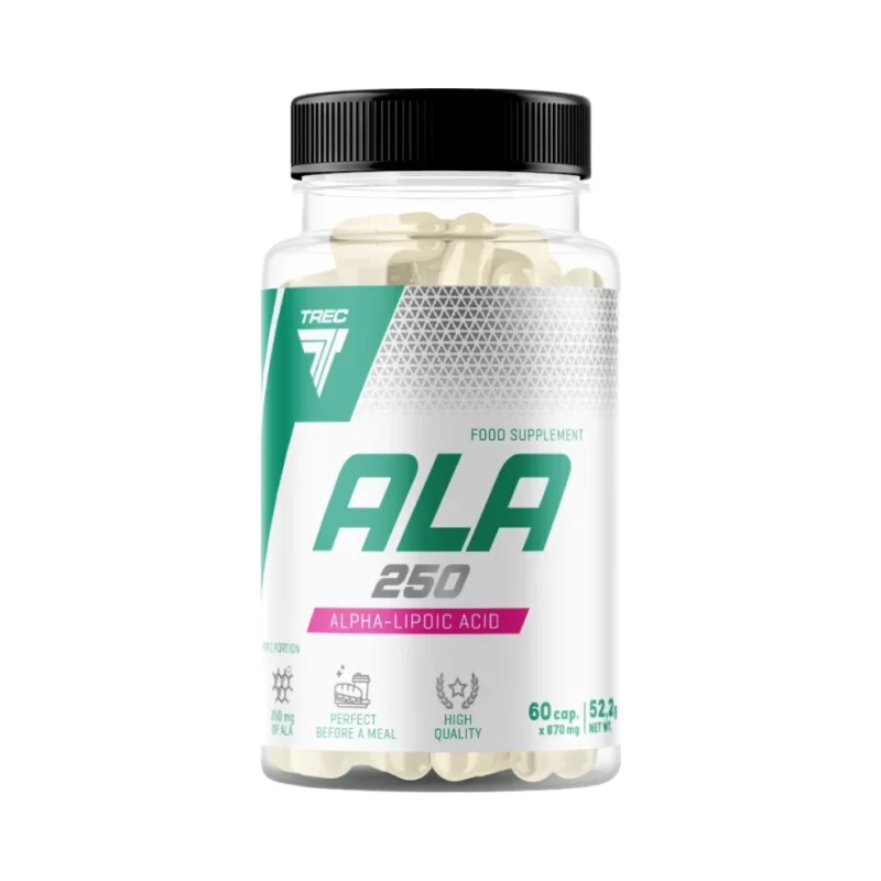 ALA 250 | Alpha Lipoic Acid 250 mg / 60 капсули, 60 дози - Trec Nutrition