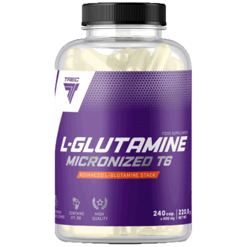 L-Glutamine Micronized T6 Caps / 240 капсули, 60 дози