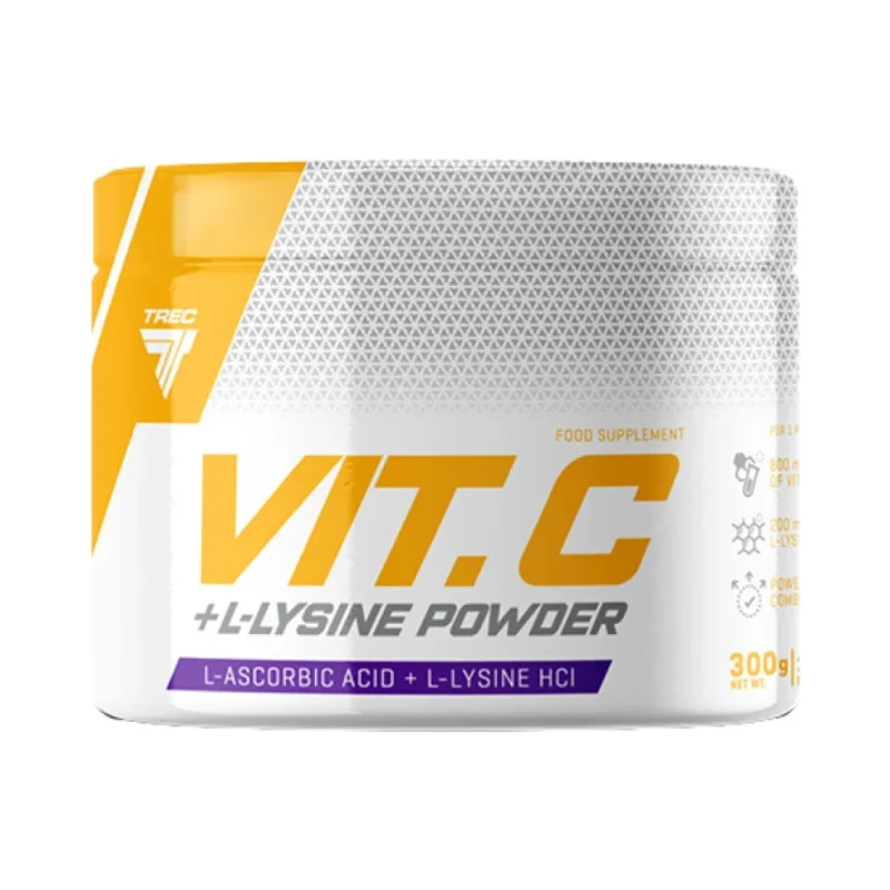 Vitamin C + L-Lysine Powder / 300 грама, 300 дози - Trec Nutrition