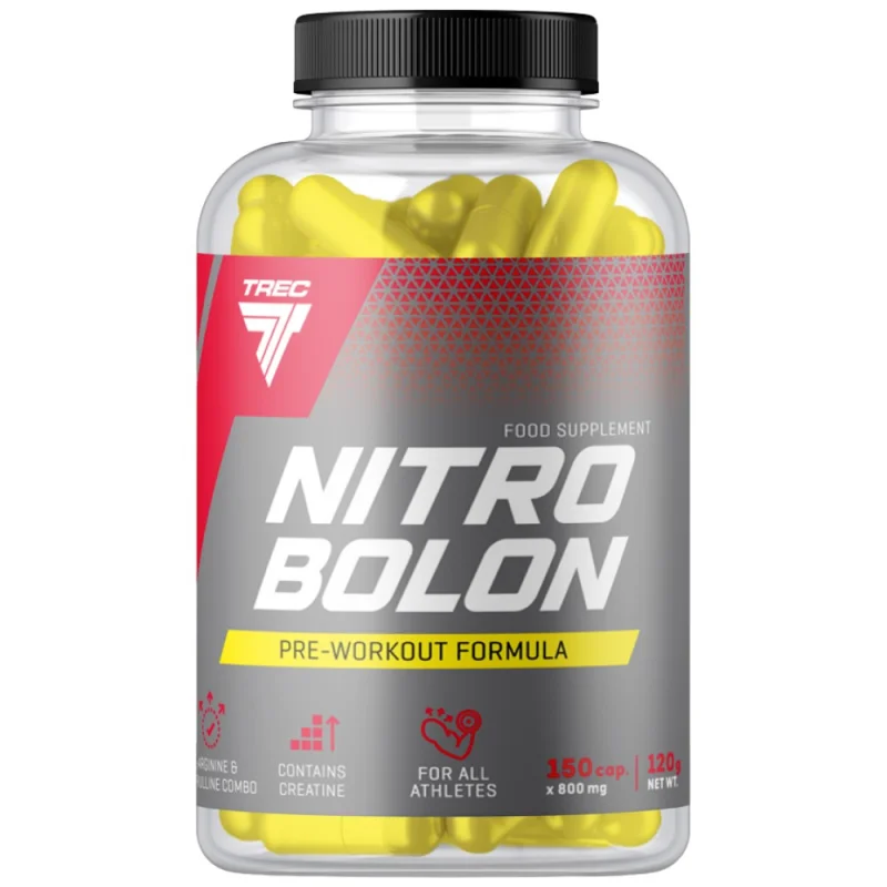 Nitrobolon | Stimulant-Free Pre-Workout Caps / 150 капсули, 37 дози