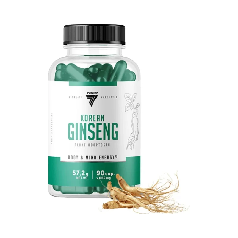 Korean Ginseng 500 mg / 90 капсули, 90 дози - Trec Nutrition