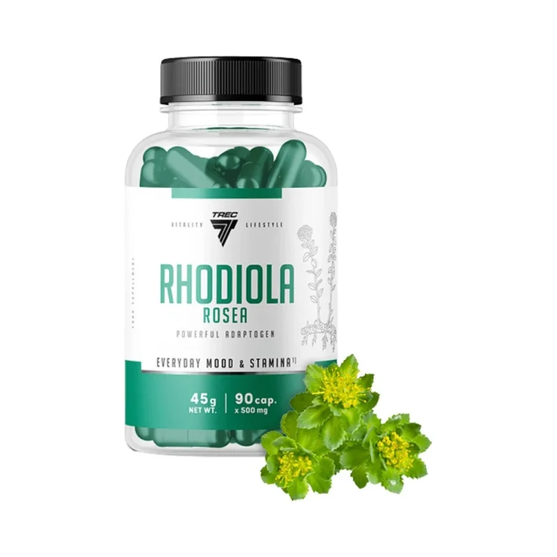 Rhodiola Rosea 500 mg | 100 mg Root Extract / 90 капсули, 90 дози - Trec Nutrition