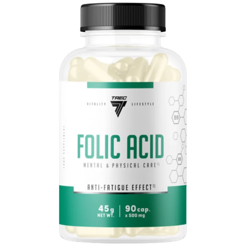 Folic Acid 400 mcg / 90 капсули, 90 дози