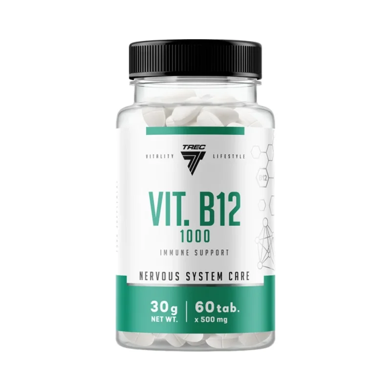Vit. B12 1000 | Vitamin B12 Methylcobalamin / 60 Таблетки - Trec Nutrition