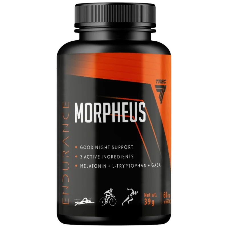 Morpheus Endurance | Good Night Support with Melatonin, L-Tryptophan & Gaba / 60 Таблетки, 60 дози