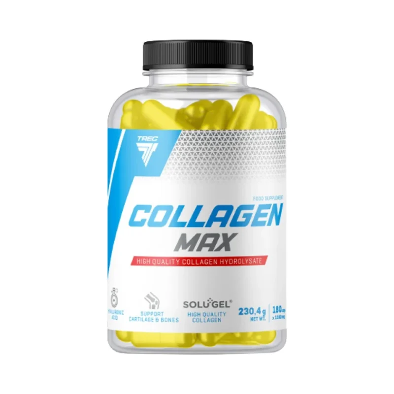 Collagen Max | Solugel® with Hyaluronic Acid & Vitamin C / 180 капсули, 45 дози - Trec Nutrition
