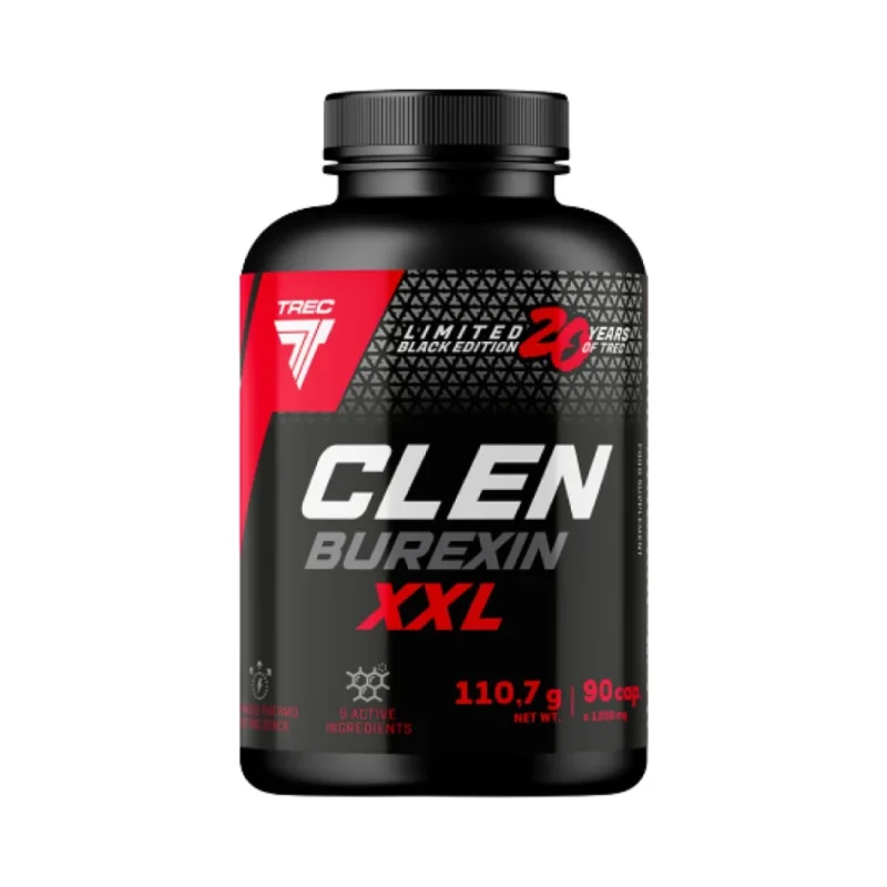 ClenBurexin XXL | 20 Years of Trec - Limited Black Edition / 90 капсули, 45 дози - Trec Nutrition