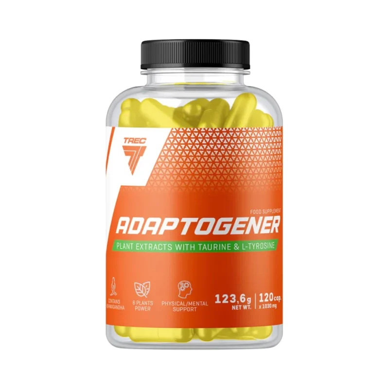 Adaptogener | with Ashwagandha, Rhodiola, L-Tyrosine / 120 капсули, 30 дози - Trec Nutrition