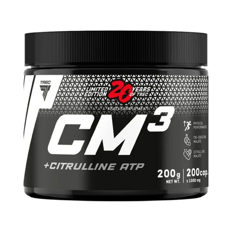 CM3 + Citrulline ATP | Tri Creatine Malate + Citrulline / 200 капсули, 40 дози - Trec Nutrition