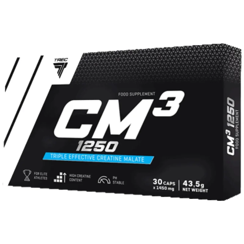 CM3 1250 | Tri-Creatine Malate / 90 капсули, 22 дози