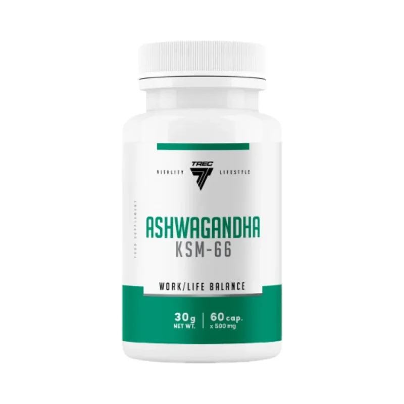 Ashwagandha KSM-66 200 mg / 60 капсули, 60 дози - Trec Nutrition