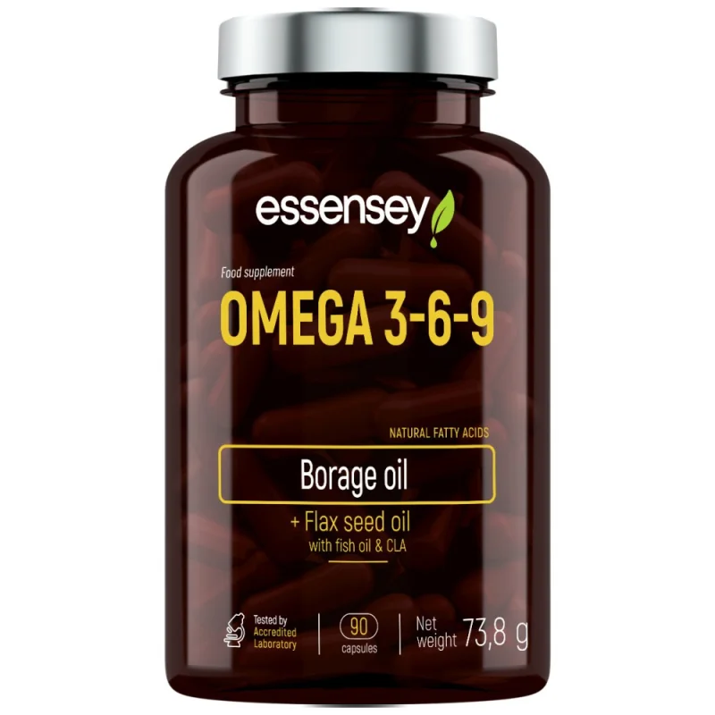 Omega 3-6-9 with Fish Oil / 90 Гел капсули, 45 дози