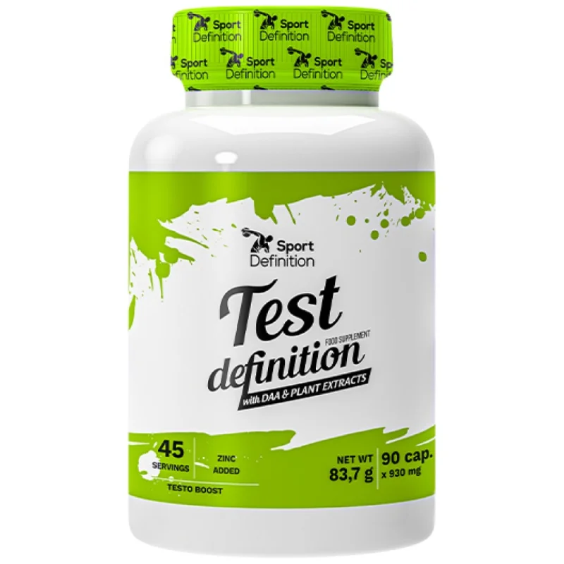 Test Definition | with DAA, Tribulus, Zinc & Magnesium / 90 капсули, 45 дози
