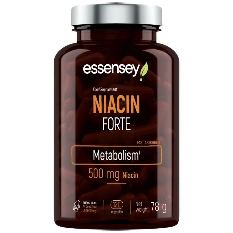 Niacin Forte 500 mg / 120 капсули, 120 дози