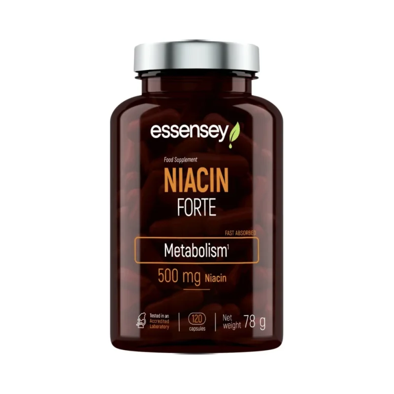 Niacin Forte 500 mg / 120 капсули, 120 дози - Essensey