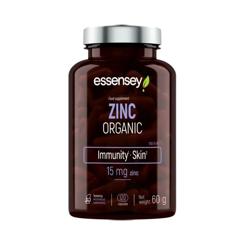 Zinc Organic 15 mg / 120 капсули, 120 дози - Essensey