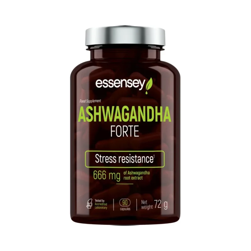 Ashwagandha Forte 666 mg / 90 капсули, 90 дози - Essensey