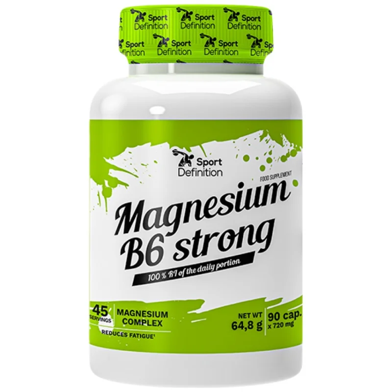 Magnesium + B6 Strong / 90 капсули, 90 дози