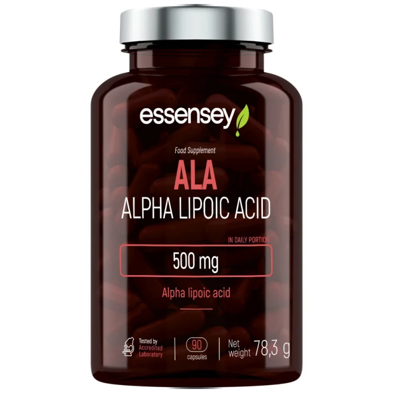 ALA | Alpha Lipoic Acid 500 mg / 90 капсули, 90 дози