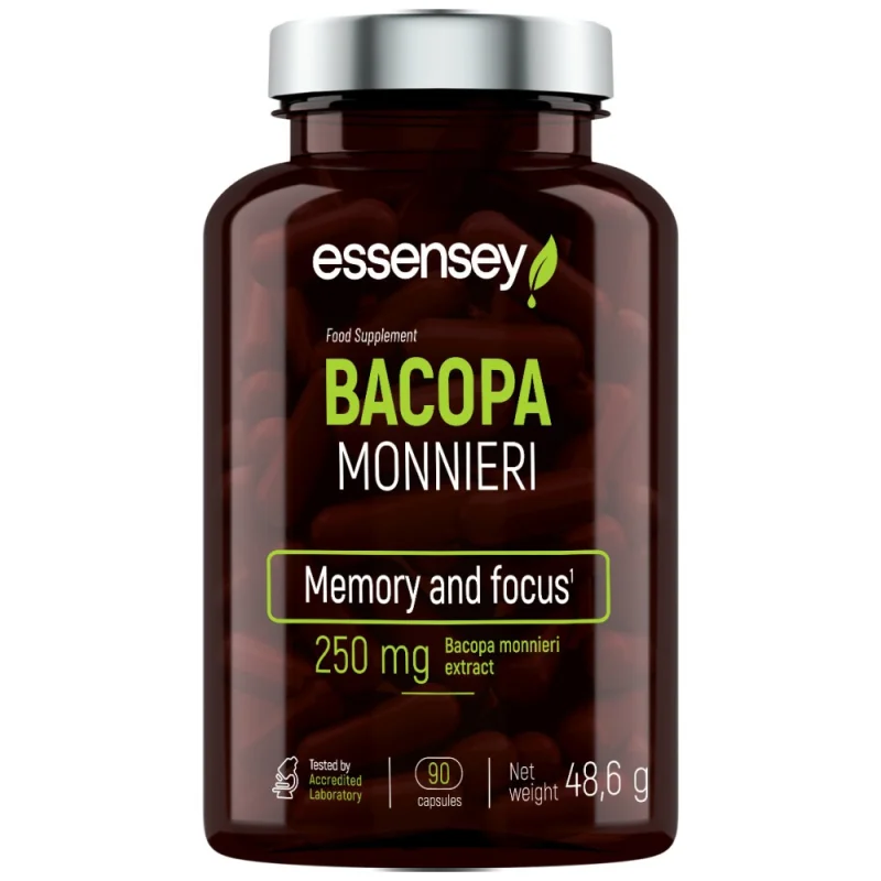 Bacopa Monnieri 250 mg / 90 капсули, 90 дози