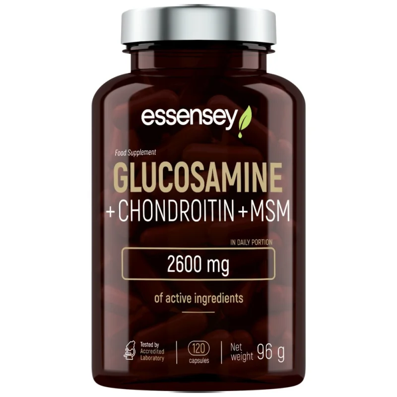 Glucosamine + Chondroitin + MSM / 120 капсули, 60 дози