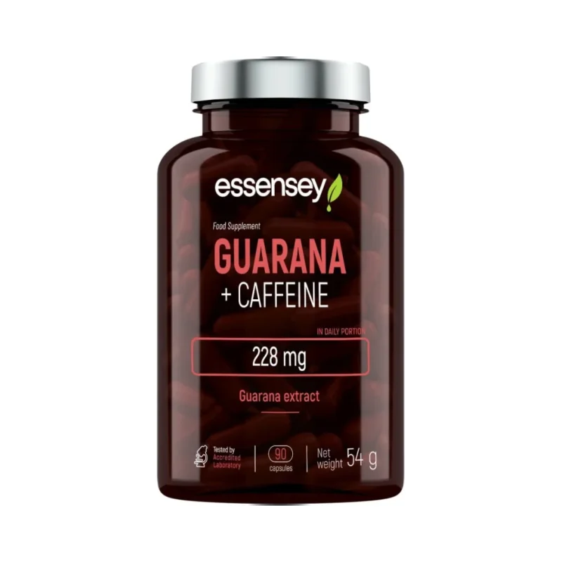 Guarana + Caffeine / 90 капсули, 90 дози - Essensey