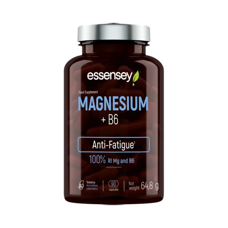 Magnesium 187.5 mg + B6 / 90 капсули, 45 дози - Essensey