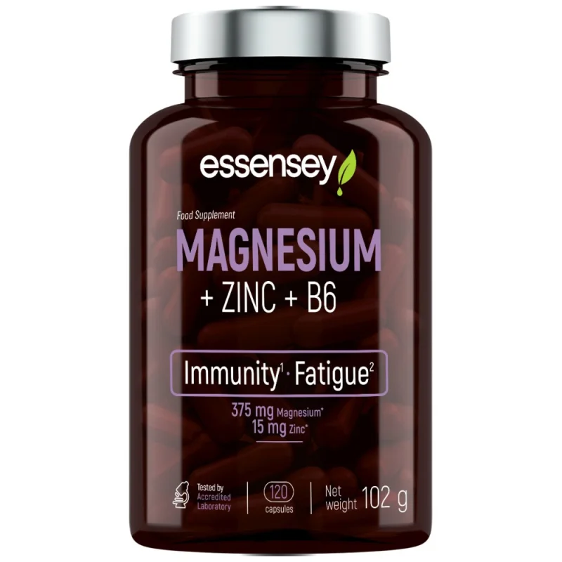 Magnesium + Zinc + B6 / 120 капсули, 60 дози