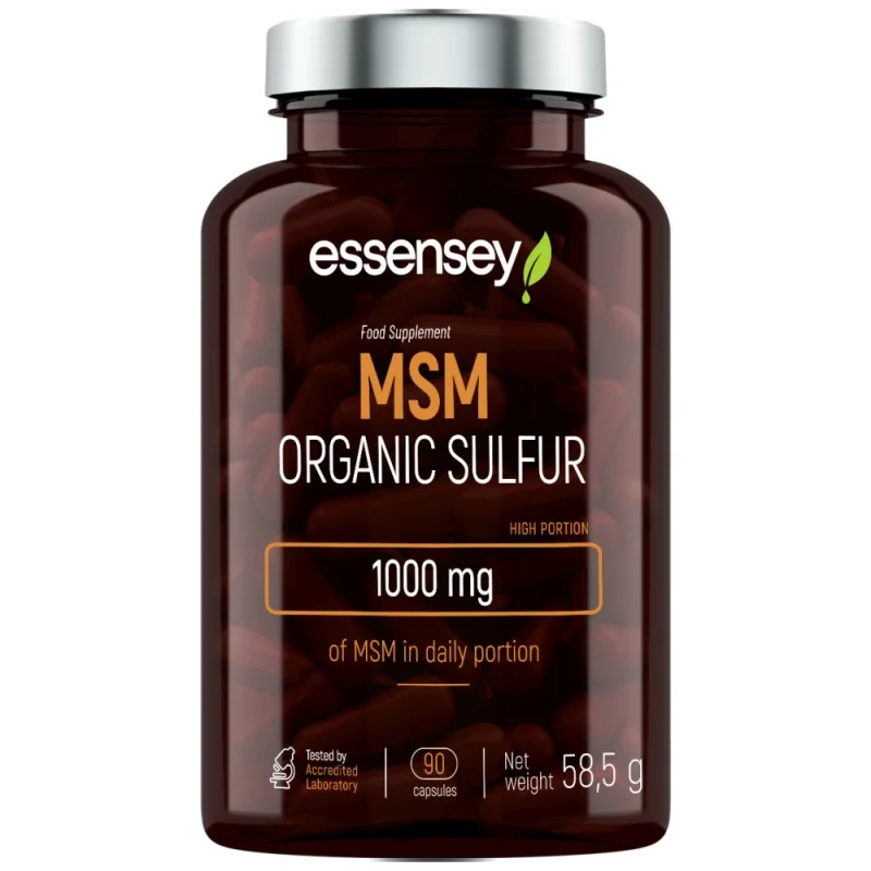 MSM Organic Sulfur 500 mg / 90 капсули, 45 дози