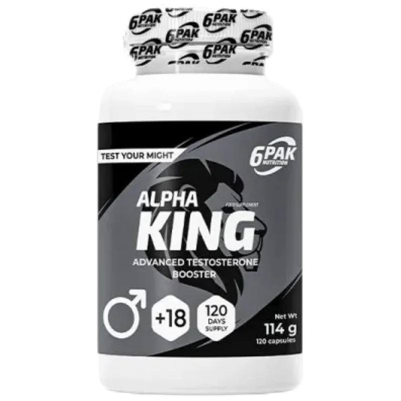 Alpha King | Advanced Testosterone Booster / 120 капсули, 120 дози / 90 капсули