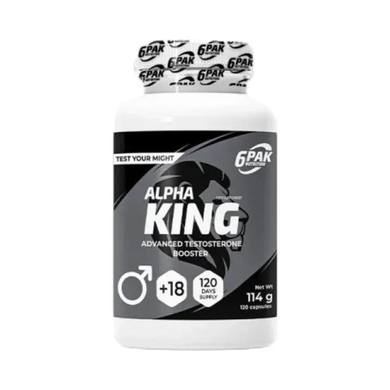 Alpha King | Advanced Testosterone Booster / 120 капсули, 120 дози / 90 капсули - 6PAK Nutrition