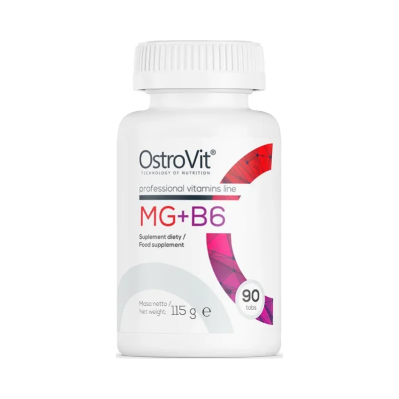 Mg + B6 / Magnesium Citrate + B6 / 90 Таблетки, 30 дози - OstroVit