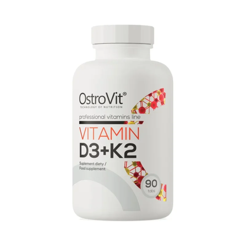 Vitamin D3 2000 + K2 100 mcg (90 дози) / 90 Таблетки - OstroVit