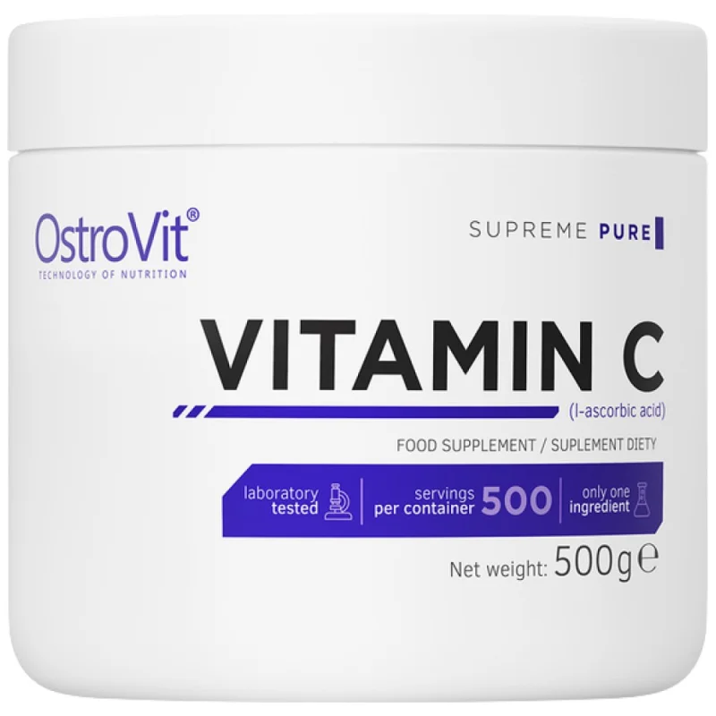 100% Vitamin C Powder / 500 грама, 500 дози