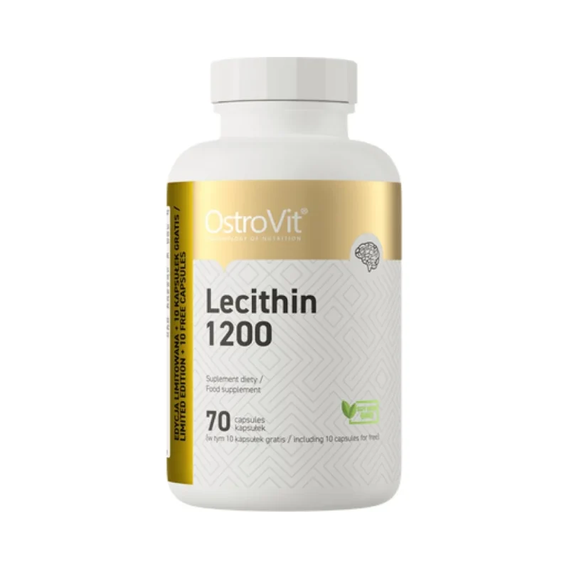 Lecithin 1200 / NO GMO / 70 Гел капсули, 70 дози - OstroVit