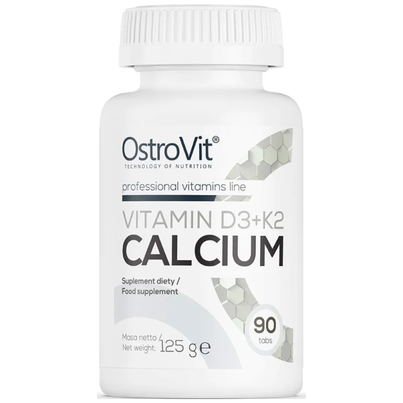 Vitamin D3 2000 + K2 100 mcg + Calcium (45 дози) / 90 Таблетки