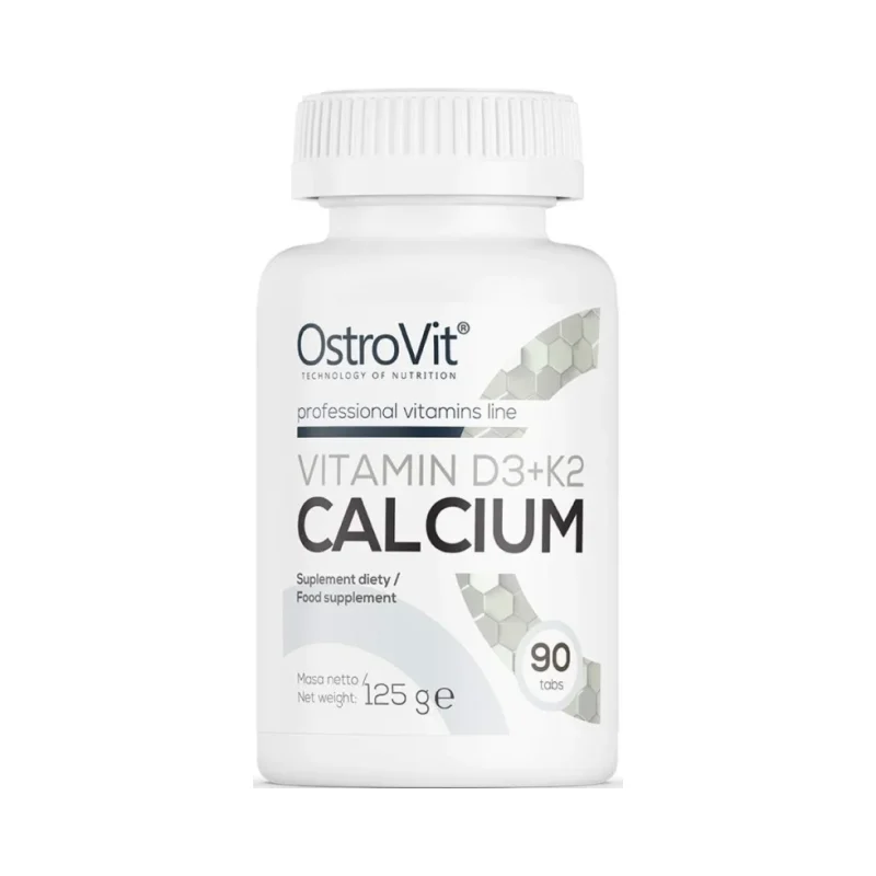 Vitamin D3 2000 + K2 100 mcg + Calcium (45 дози) / 90 Таблетки - OstroVit