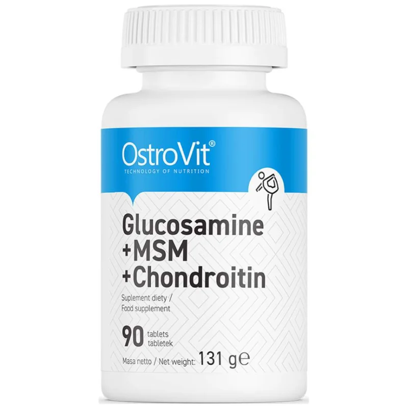 Glucosamine + MSM + Chondroitin / 90 Таблетки, 45 дози