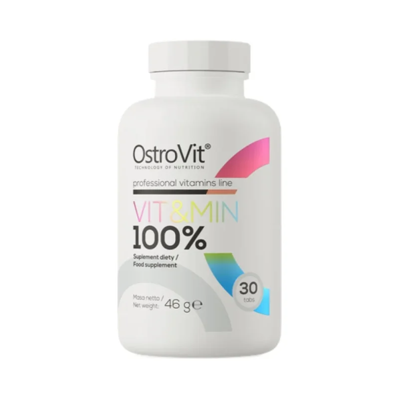 100% Vit&Min / 30 Таблетки, 15 дози - OstroVit