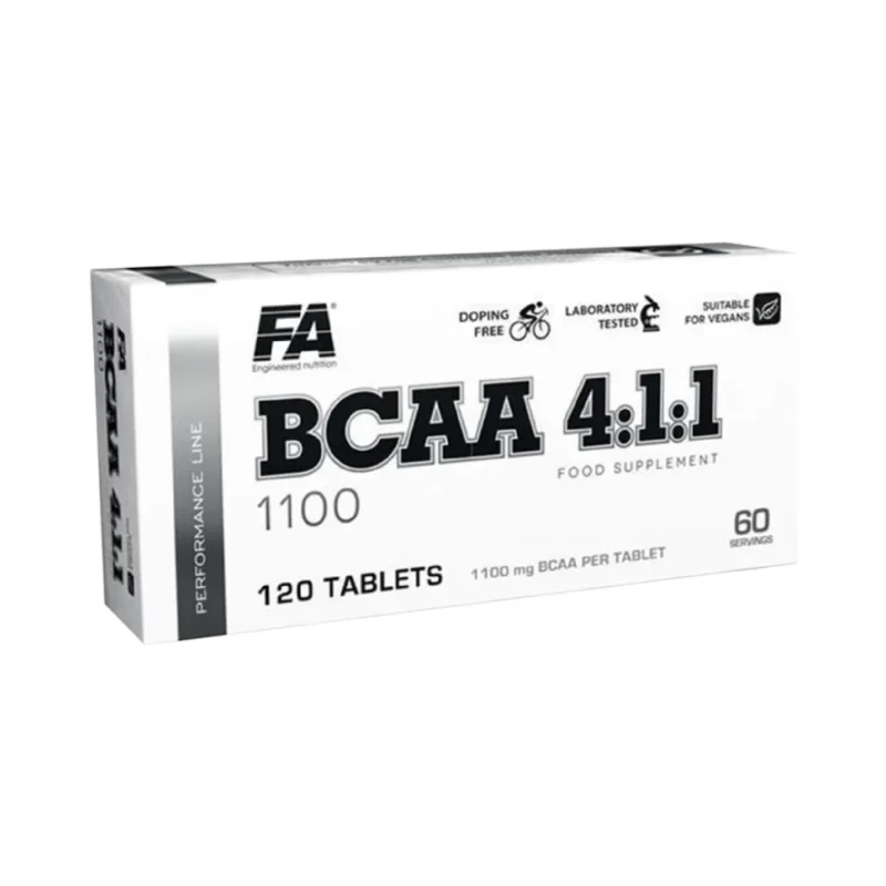 BCAA 4:1:1 1100 (60 дози) / 120 Таблетки - FA Nutrition