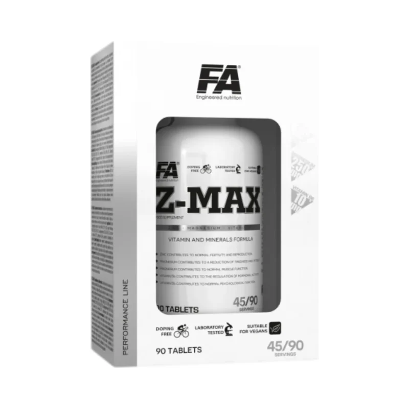 Z-Max / ZMA (45 дози) / 90 Таблетки - FA Nutrition