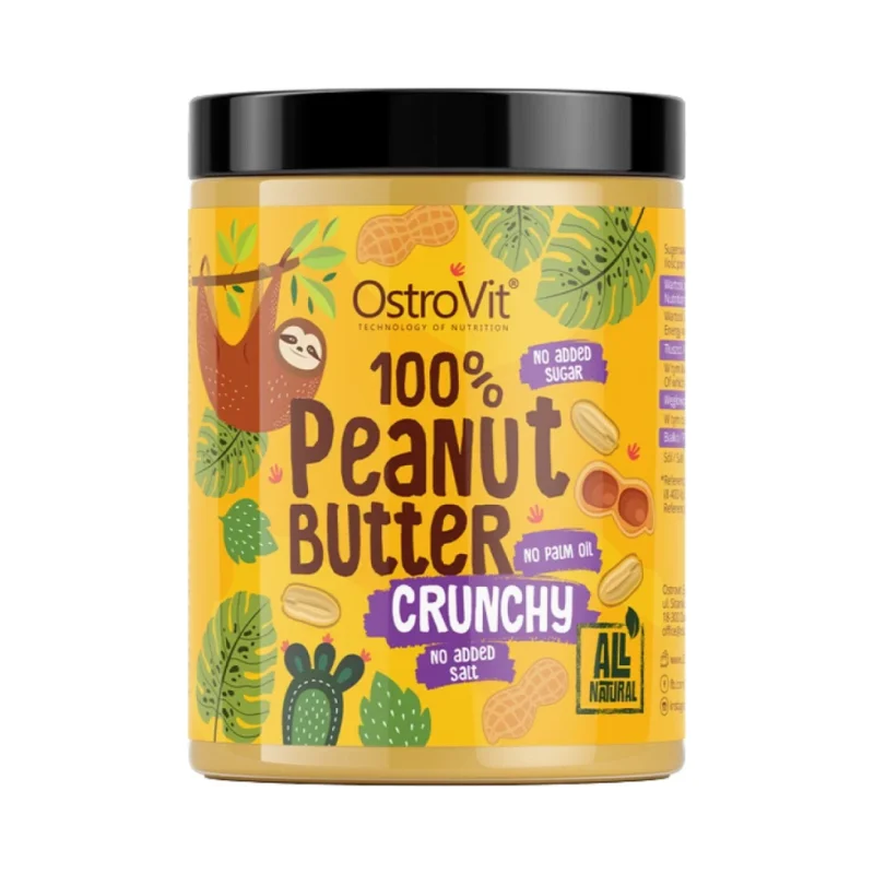 100% Peanut Butter Crunchy / 1000 грама - OstroVit